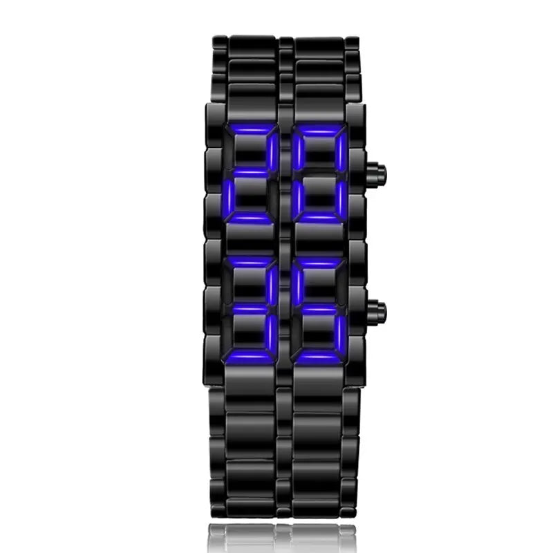 Digitale Lava Armbanduhr für Männer – Stilvolle LED-Uhr mit Alarmfunktion