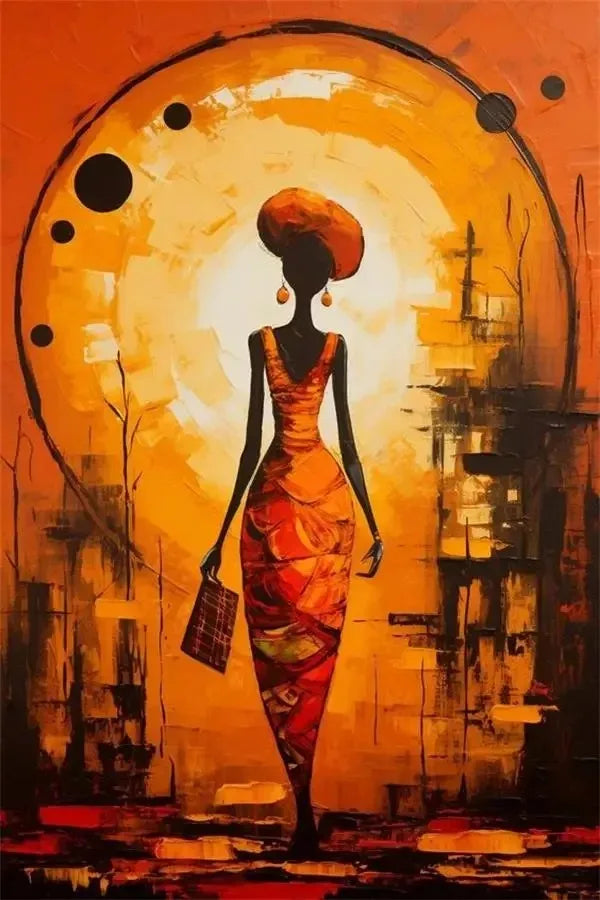 Afrikanische Traditionelle Kultur Plakat Drucke für Wohnzimmer - Stilvolle Leinwandkunst
