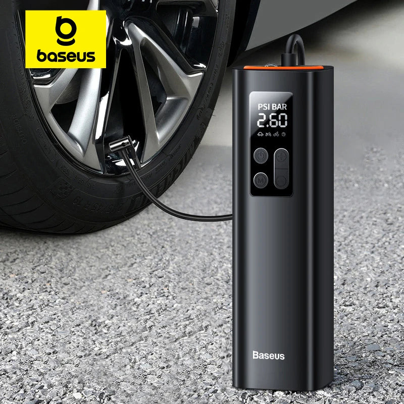 Mini Auto Luftkompressor 12V - Tragbare Reifenpumpe mit LED-Beleuchtung