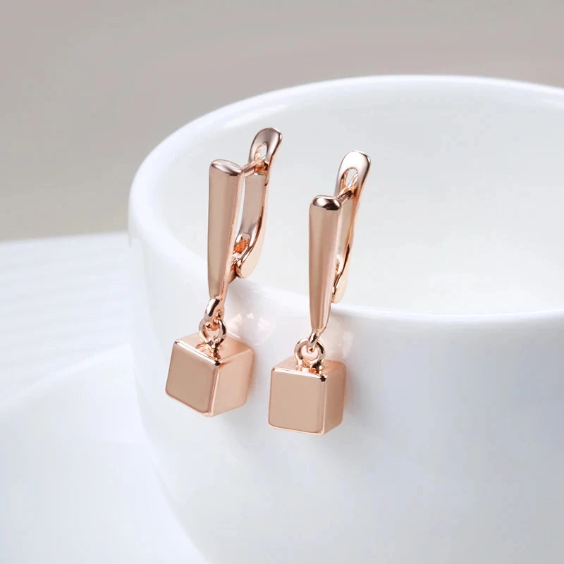 Geometrische Würfel-Schmucksets für Damen, Eleganz in 585 Gold für besondere Anlässe