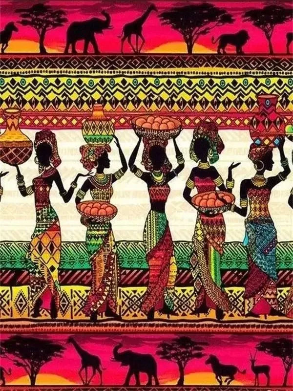 Afrikanische Traditionelle Kultur Plakat Drucke für Wohnzimmer - Stilvolle Leinwandkunst