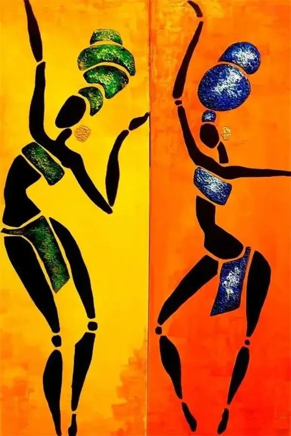 Afrikanische Traditionelle Kultur Plakat Drucke für Wohnzimmer - Stilvolle Leinwandkunst