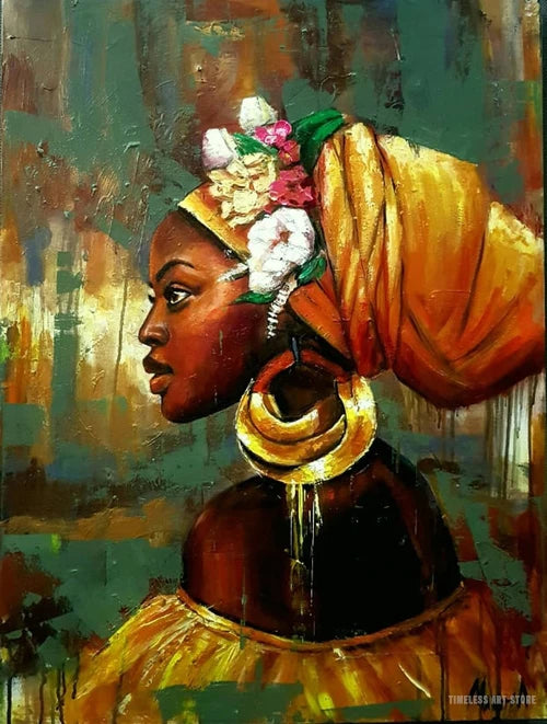Afrikanische schwarze Frau Graffiti Kunst Poster für inspirierendes Wanddekor