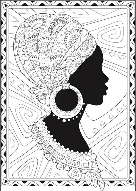Afrikanische Frau Abstrakte Kunst Leinwand Gemälde Für Einzigartigen Wohnstil