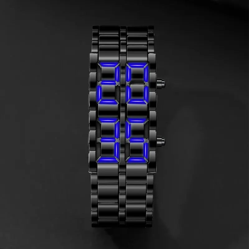 Digitale Lava Armbanduhr für Männer – Stilvolle LED-Uhr mit Alarmfunktion
