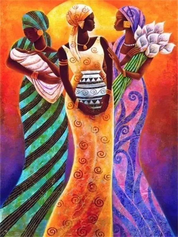 Afrikanische Traditionelle Kultur Plakat Drucke für Wohnzimmer - Stilvolle Leinwandkunst