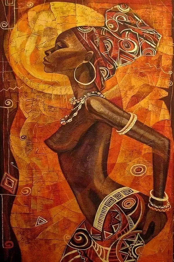 Afrikanische Traditionelle Kultur Plakat Drucke für Wohnzimmer - Stilvolle Leinwandkunst