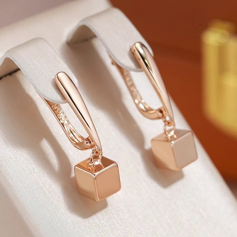 Geometrische Würfel-Schmucksets für Damen, Eleganz in 585 Gold für besondere Anlässe