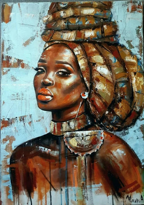 Afrikanische schwarze Frau Graffiti Kunst Poster für inspirierendes Wanddekor