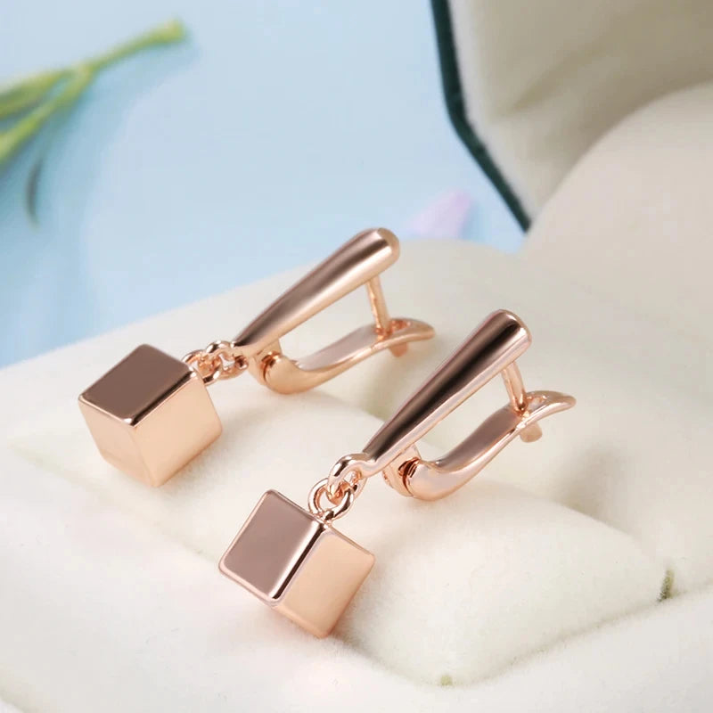 Geometrische Würfel-Schmucksets für Damen, Eleganz in 585 Gold für besondere Anlässe