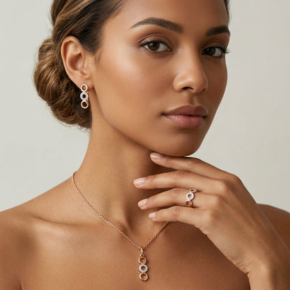 Schmuckset 585 Roségold – 09 mannequin