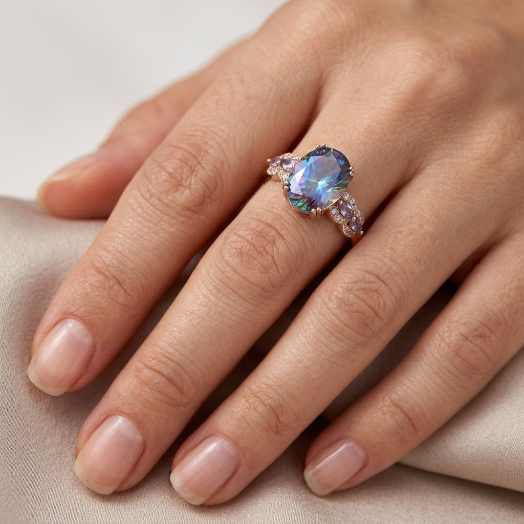 Schmuckset Bunt 585 Roségold – 03 bague