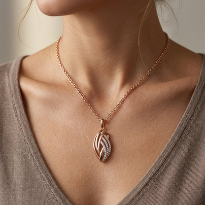 Schmuckset Glänzend 585 Roségold – 04 pendentif