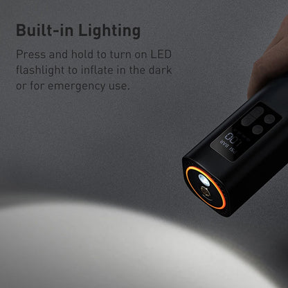 Mini Auto Luftkompressor 12V - Tragbare Reifenpumpe mit LED-Beleuchtung