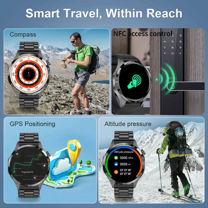 Smartwatch GT4 Pro GPS AMOLED Bildschirm, Bluetooth, Wasserdicht Gesundheitsuhr Smart Watch RDFIT APP