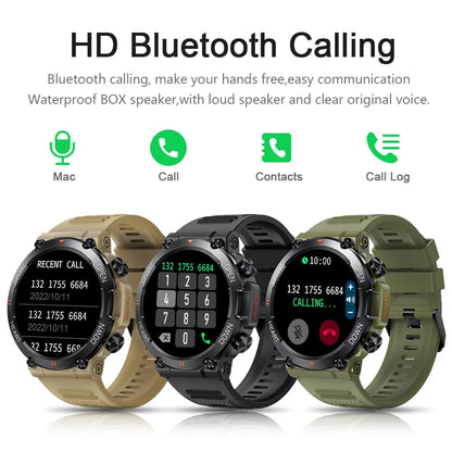 Smartwatch mit Bluetooth Anruf , Fitness Tracker Herzmonitor 400mah Smart Watch für Android iOS