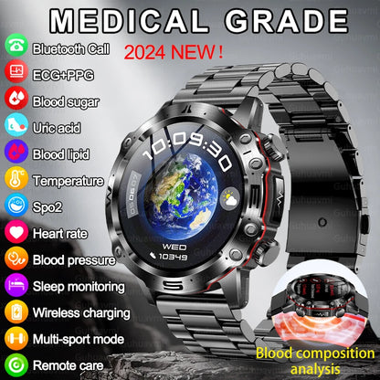 Smartwatch Gesundheitsuhr Telefonieren Fitnesstracker Gesundheit Uhr Smart Watch Blutfette Blutzucker