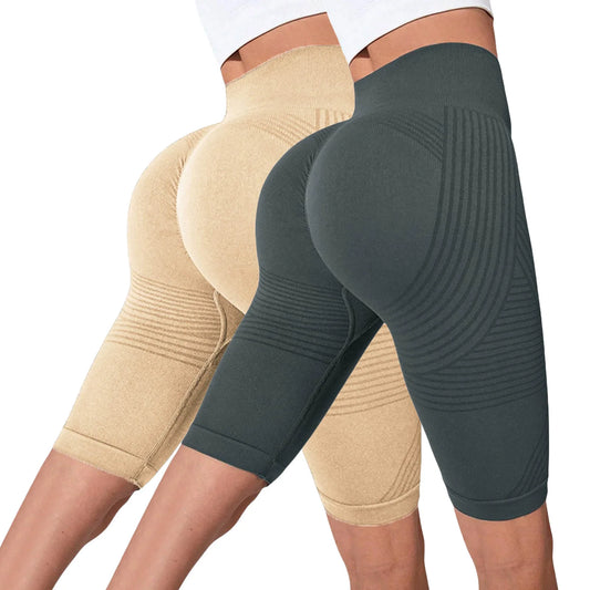 Anti-Cellulite Shorts 2er-Pack mit Bauch-Kontrolle und Po-Lifting