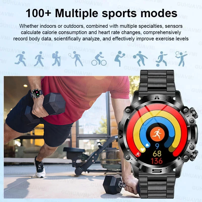 Smartwatch Gesundheitsuhr Telefonieren Fitnesstracker Gesundheit Uhr Smart Watch Blutfette Blutzucker