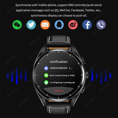 Smartwatch 3-in-1 Ohrhörer MP3-Player Gesundheitsuhr NFC GPS Amoled Smart Watch 