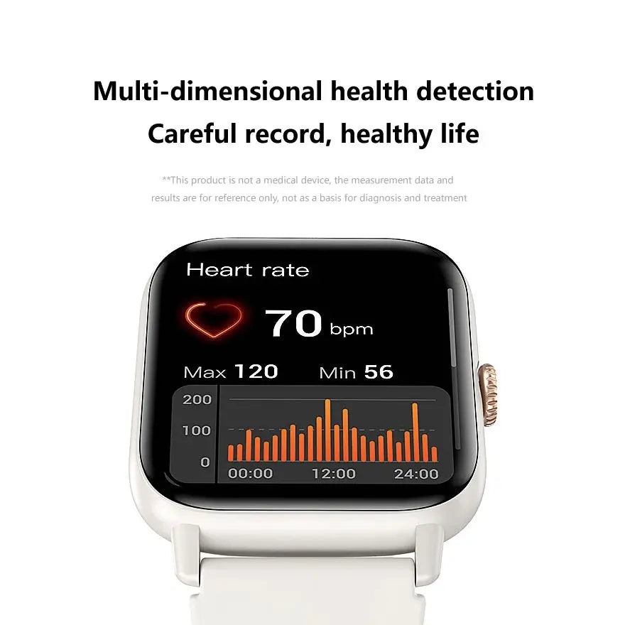 Smartwatch Gesundheitsuhr, Telefonieren, Tracker Smart Watch, Benachrichtigungen, Fitness-Tracker Smart Uhr