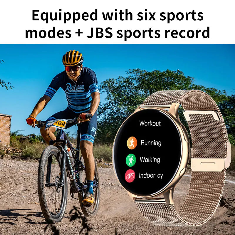 Smartwatch Herzfrequenz, Blutdruck Überwachung, Bluetooth, wasserdicht Smart Uhr