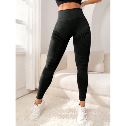 Anti-Cellulite Leggings High-Waist, Rückansicht mit Scrunch-Butt-Naht