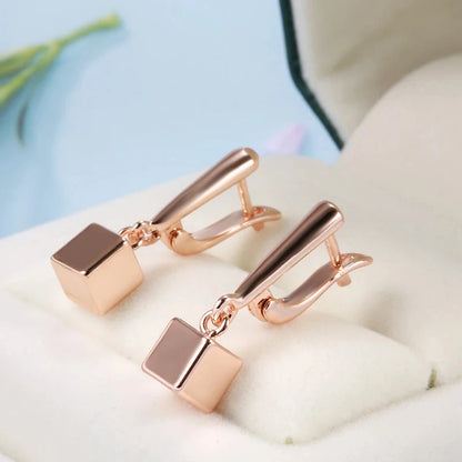 Geometrische Würfel-Schmucksets für Damen, Eleganz in 585 Gold für besondere Anlässe