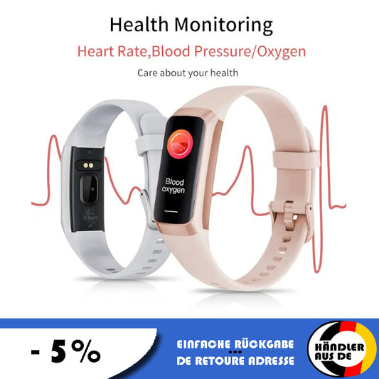 Fitness Tracker Smartwatch Smart Armbanduhr Amoled Smart Uhr, Herzfrequenz Band