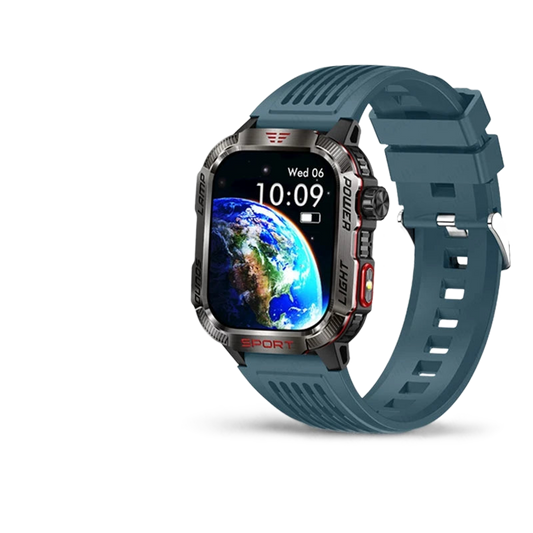 Militär Smartwatch mit Blutdruckmessung, GPS, Kompass & wasserdichtem Design