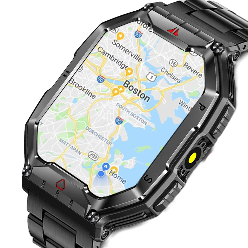 GPS Smartwatch mit Gesundheitsmonitor, Bluetooth-Anrufen und wasserdichter Sportfunktion