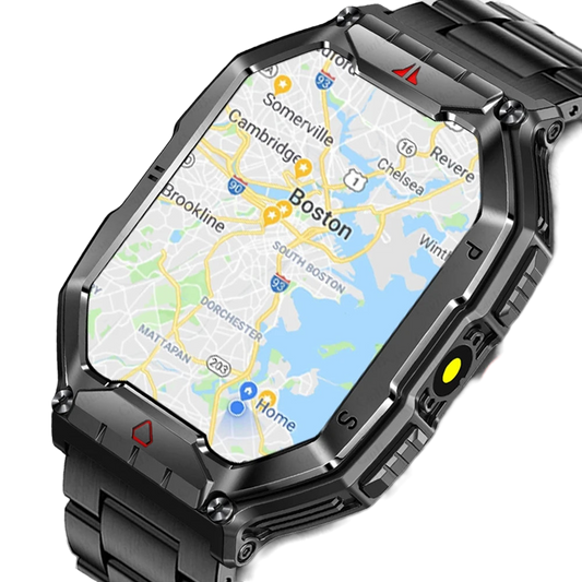 GPS Smartwatch mit Gesundheitsmonitor, Bluetooth-Anrufen und wasserdichter Sportfunktion